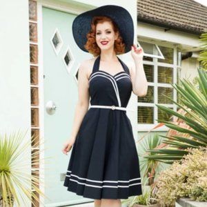 Pinup Sailor Dress Voodoo Vixen NWT